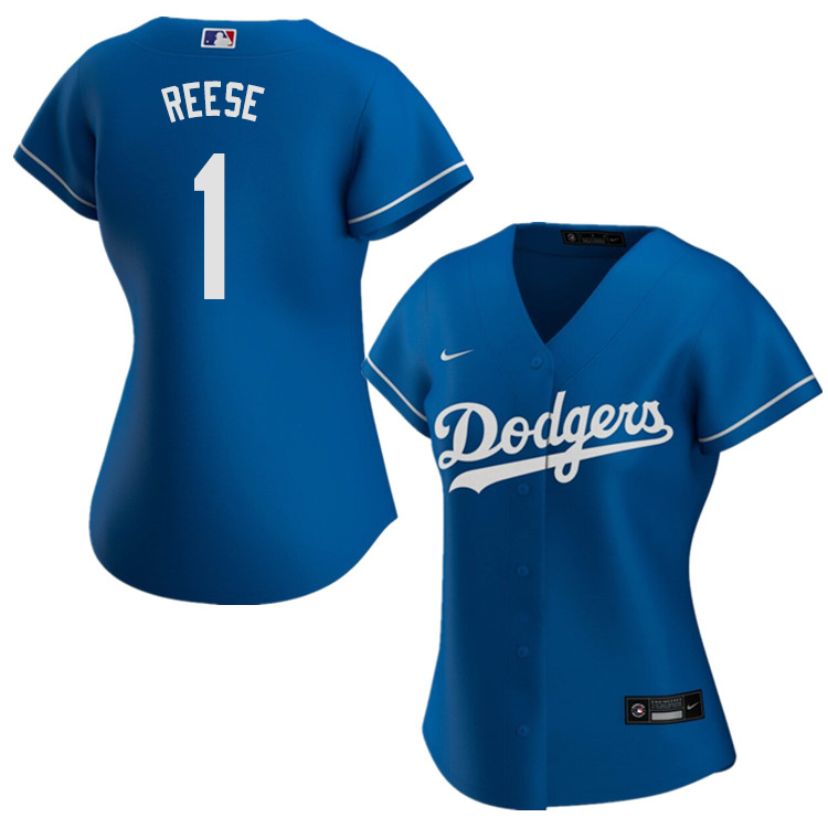 Nike Women #1 Pee Wee Reese Los Angeles Dodgers Baseball Jerseys Sale-Blue